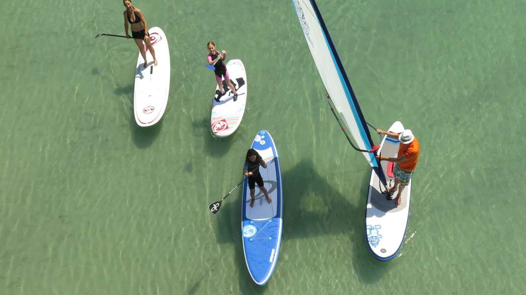 Test wind SUPs 2014: 14 versatile boards - for paddling and windsurfing