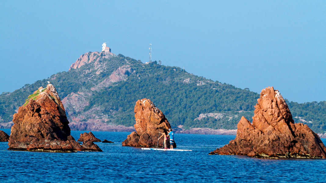 France: Cannes - light wind area for stand up paddlers