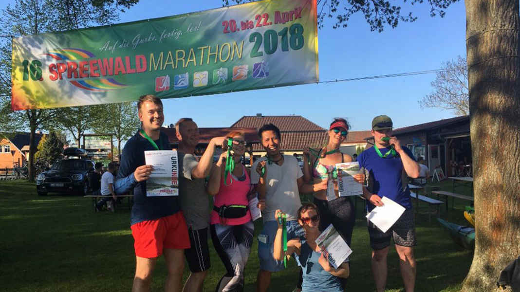 Im Spreewald mit dem SUP-Board den Marathon paddeln
