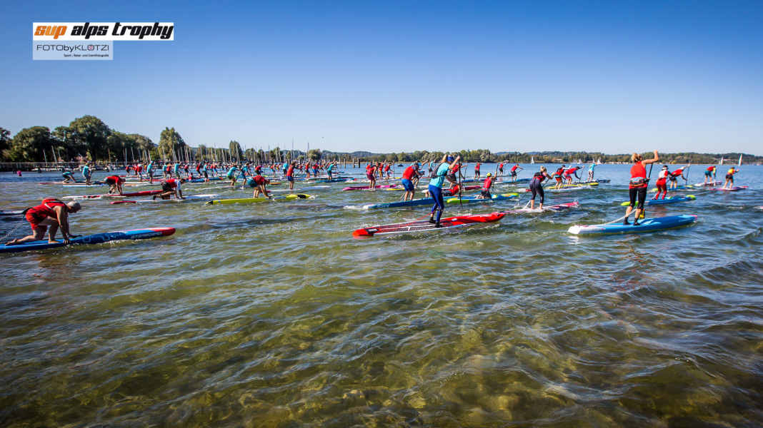 Fantastic weather and record number of participants at the SUP Chiemsee Island Marathon