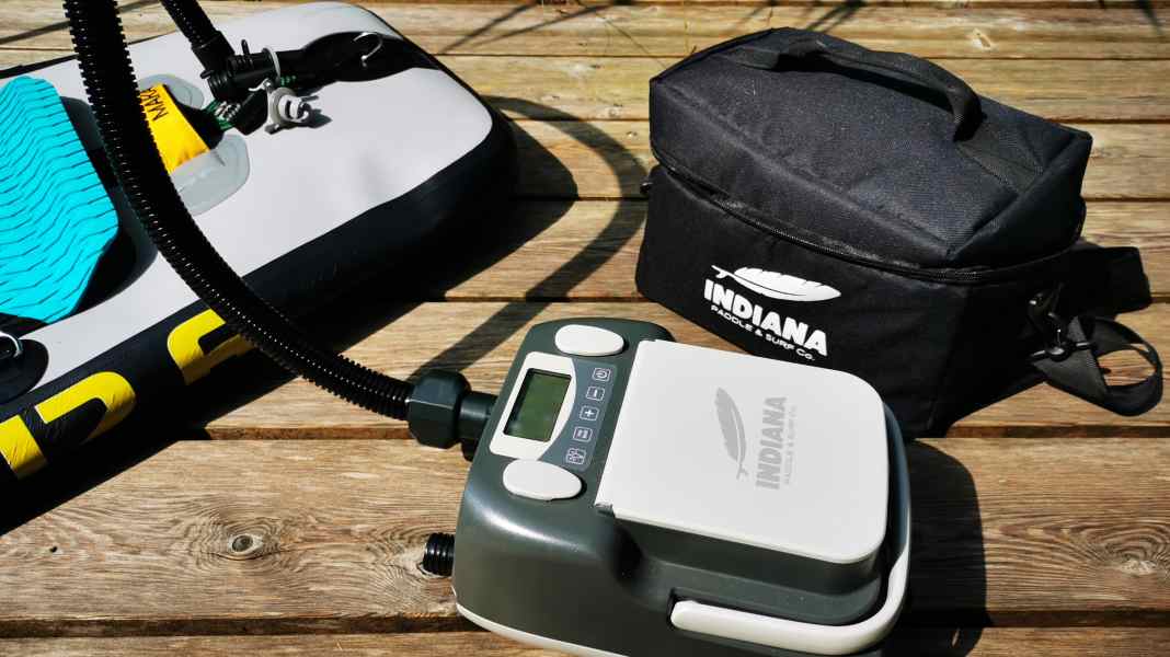 SUP pump from Indiana: Battery pump test
