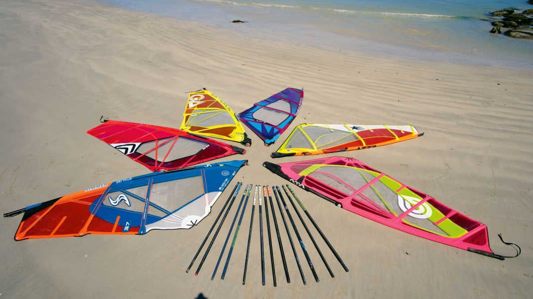 Test 2020: Wave sail 3.7 with different masts