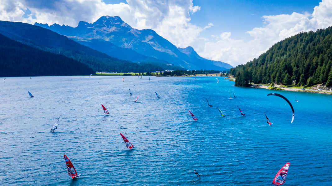 Windsurf- und Wingfoil-Testival am Silvaplana See