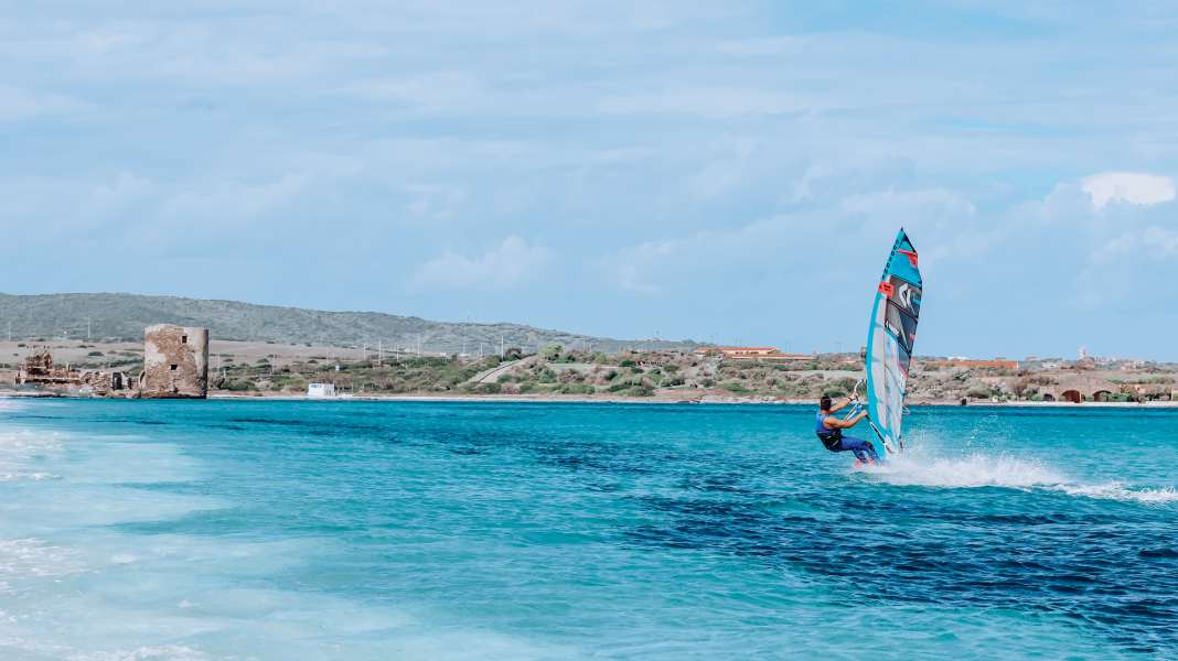 Italy: Windsurfing spot Saline in Sardinia