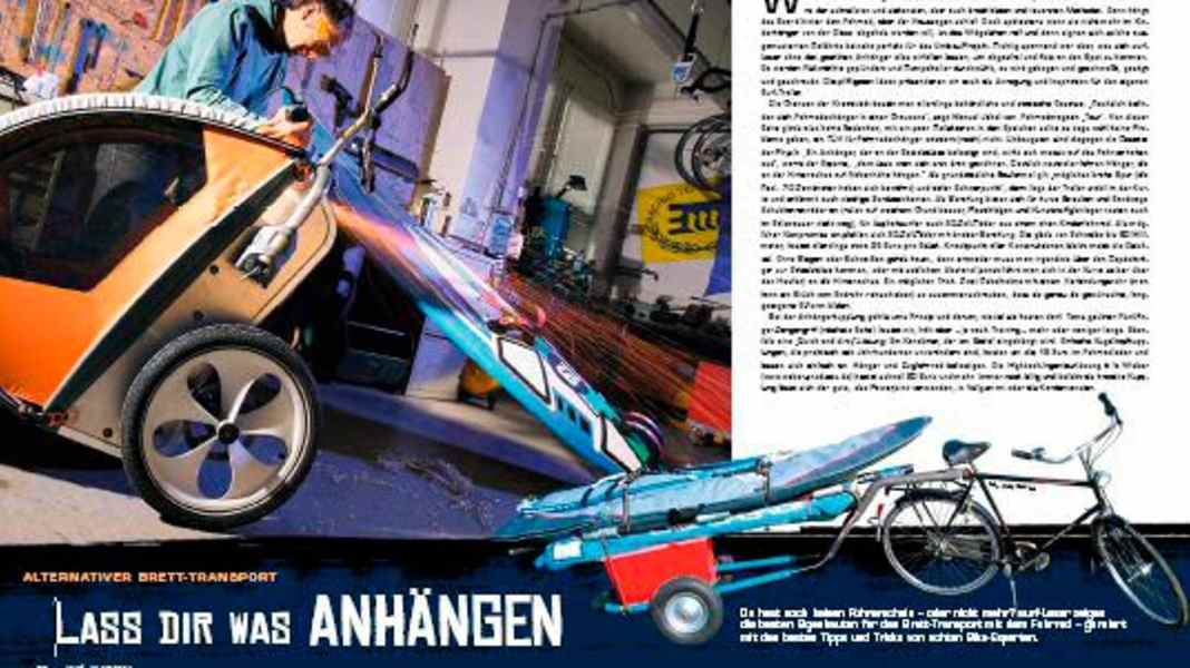 Workshop – Surfanhänger für's Fahrrad selber bauen