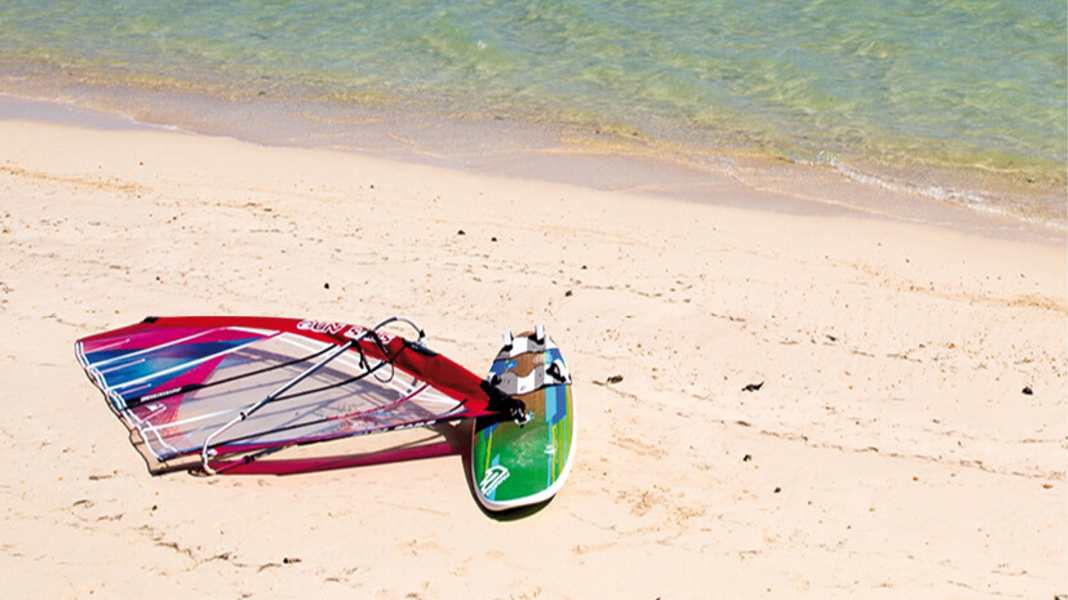 Storing material safely on the beach