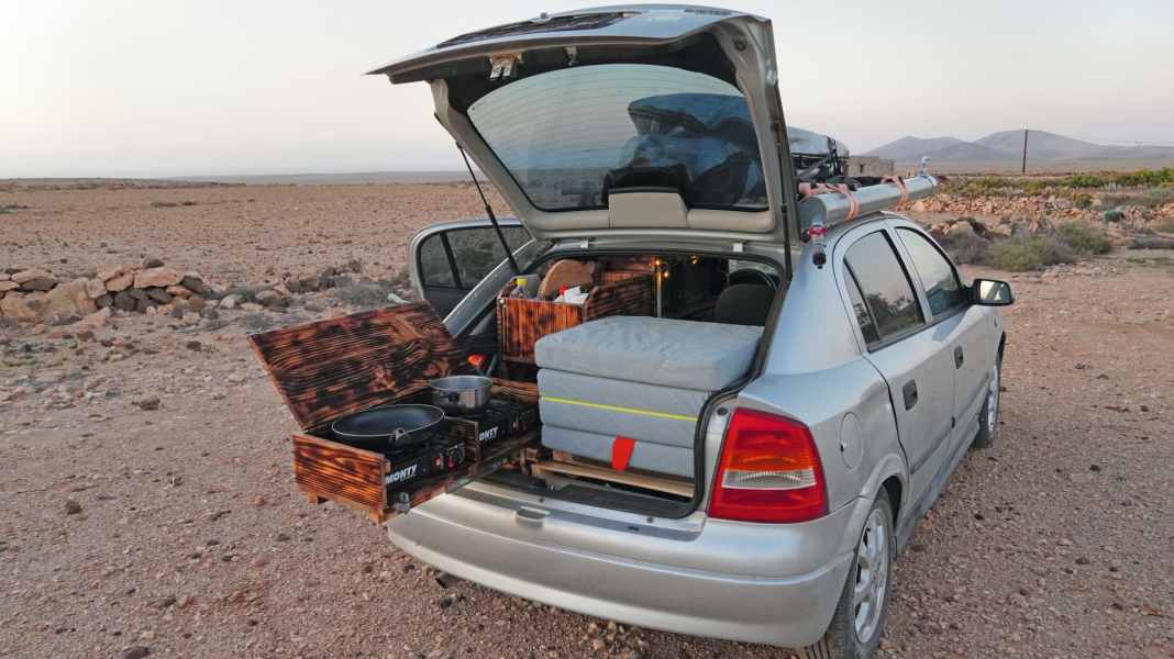 Low-budget freedom: camping in a car