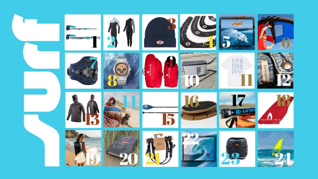 surf Advent calendar: 24 great prizes for surfers!