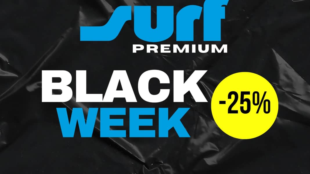 Black Week: surf Premium annual subscription 25% cheaper