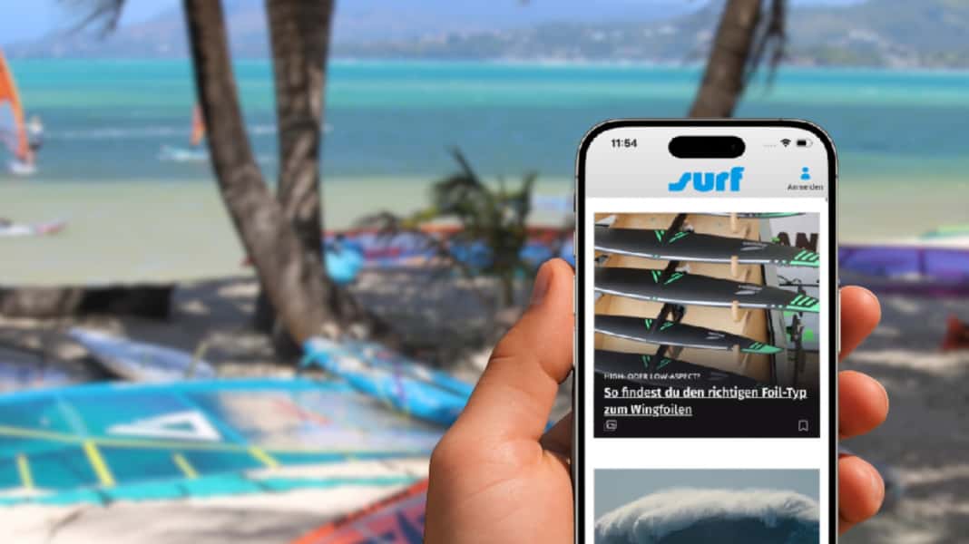 In the App Store and Play Store: New surf app for iOS and Android