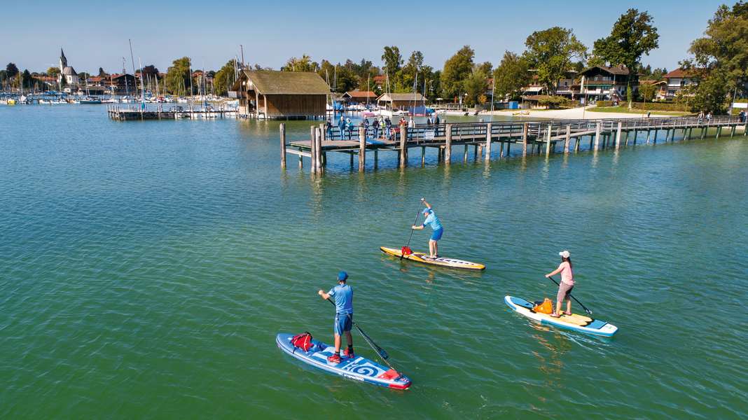 Touren-Tipp Chiemsee: Mit SUP und Rad um Bayerns Schmuckstück