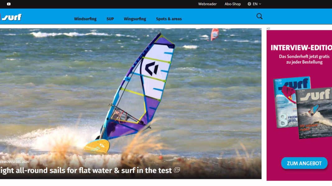 On our own behalf: surf website now available in English!