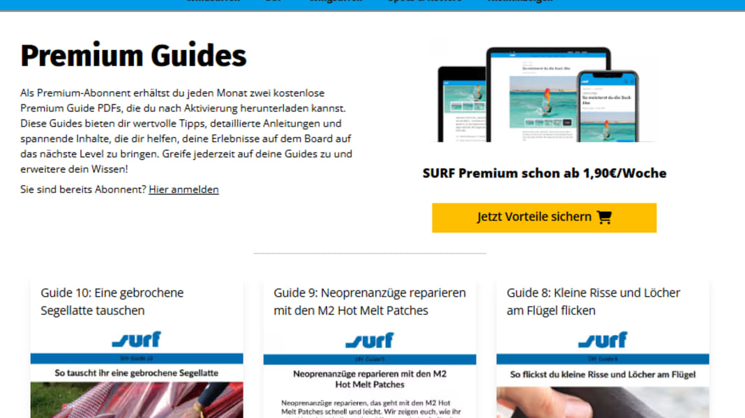 Premium-Abo: Die surf erweitert ihr digitales Angebot mit PDF-Downloads