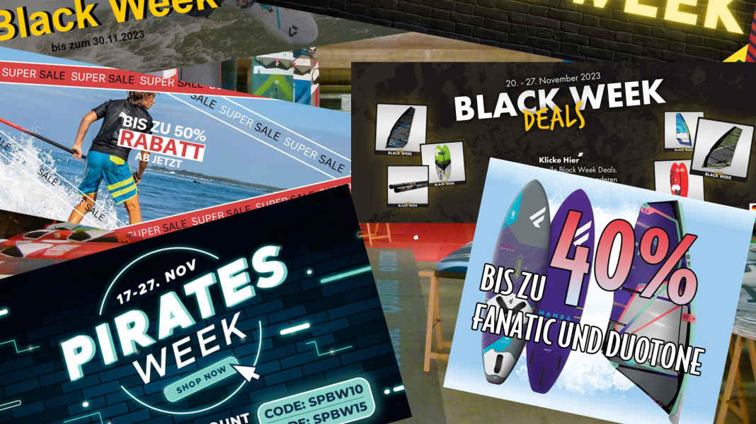 Günstiges Material: Black Friday Week - das sind die Aktionen der Surfshops