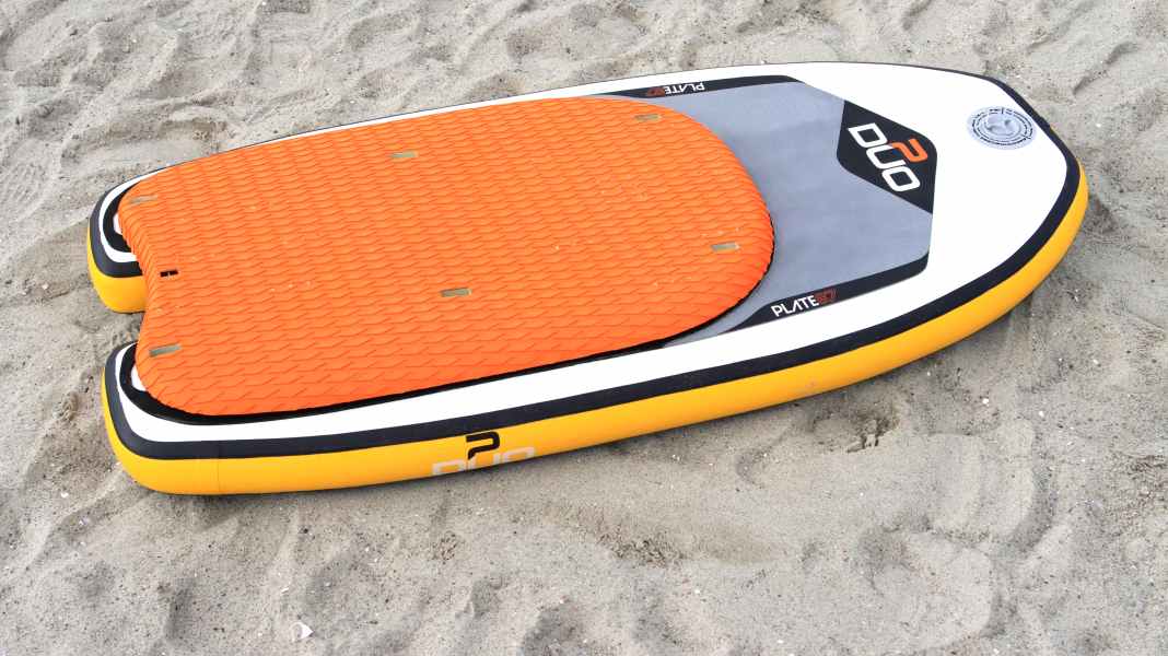 Wingboard innovation from Duo - half solid, half inflatable