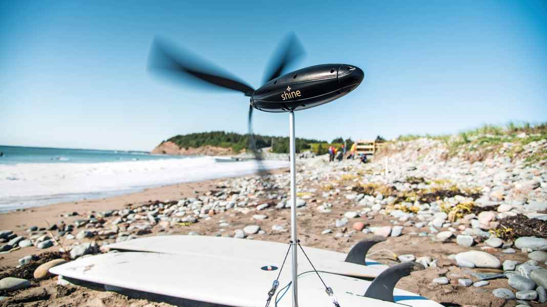 Shine Turbine - Windkraft für Camper & Outdoor-Fans