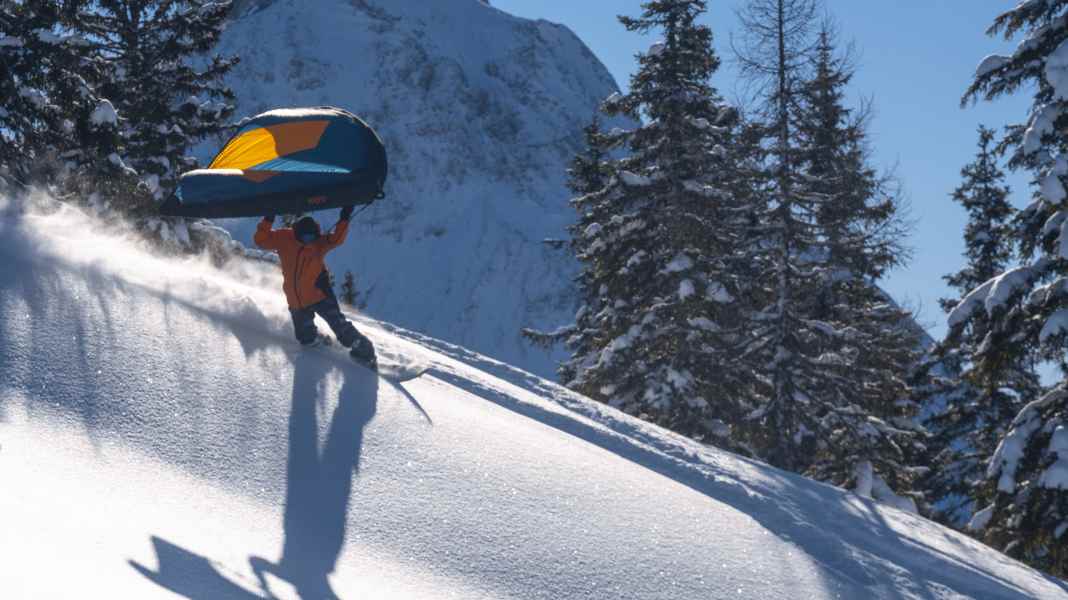 Seppl Ramsbacher – Wingsurfen im Pulverschnee