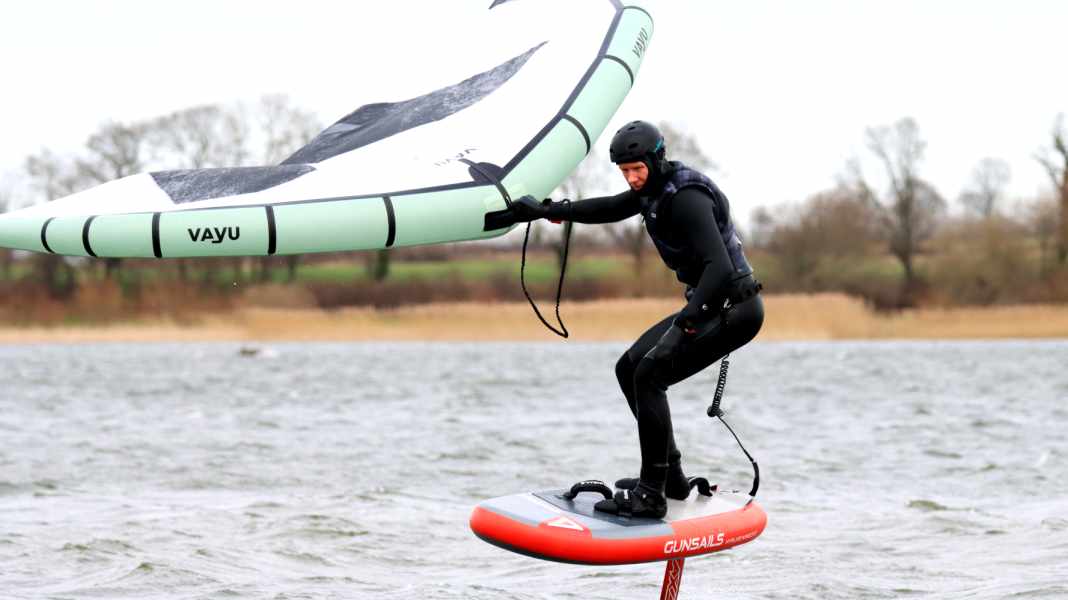Test: GunSails Hy-Flate - aufblasbares Wingboard für unter 900 Euro