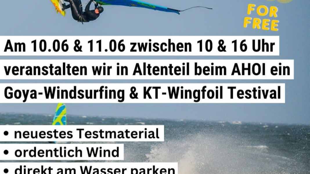 Testival: Goya, Quatro und KT Wings testen auf Fehmarn