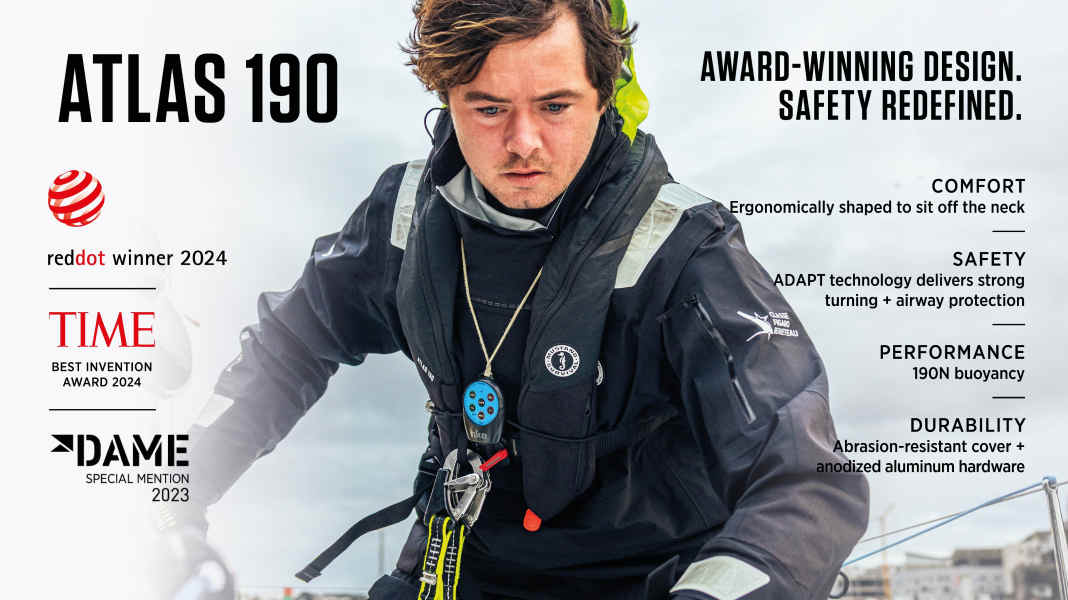 Mustang Survival Atlas 190: Segelausrüstung, die ihren Platz an Deck verdient