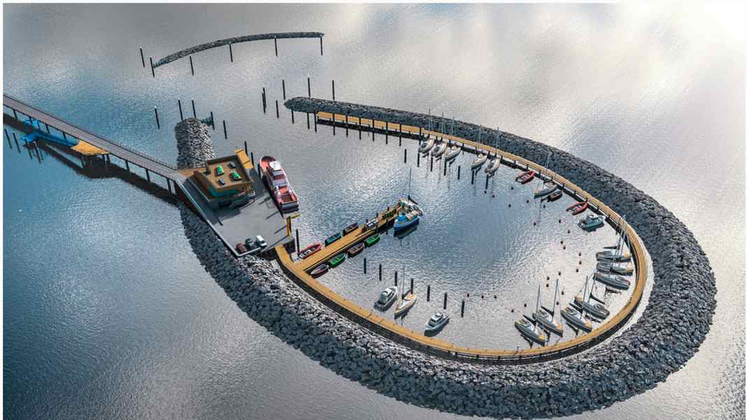 Port de l'île de Prerow : pas prêt avant mi-juillet - la faute à un hiver tempétueux