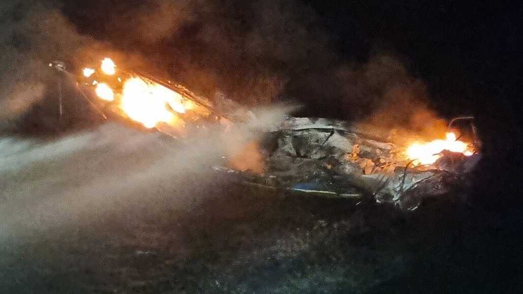 Burnt-down yacht: wreck located 90 kilometres west of Borkum