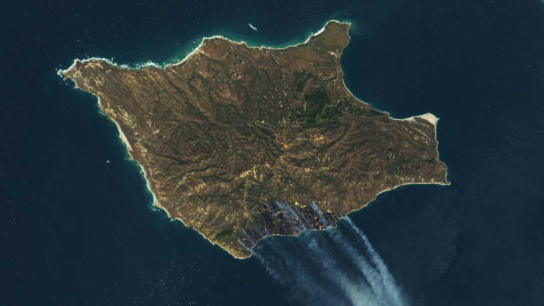 Santa Rosa Island: Gestrandeter Segler löst Flächenbrand aus