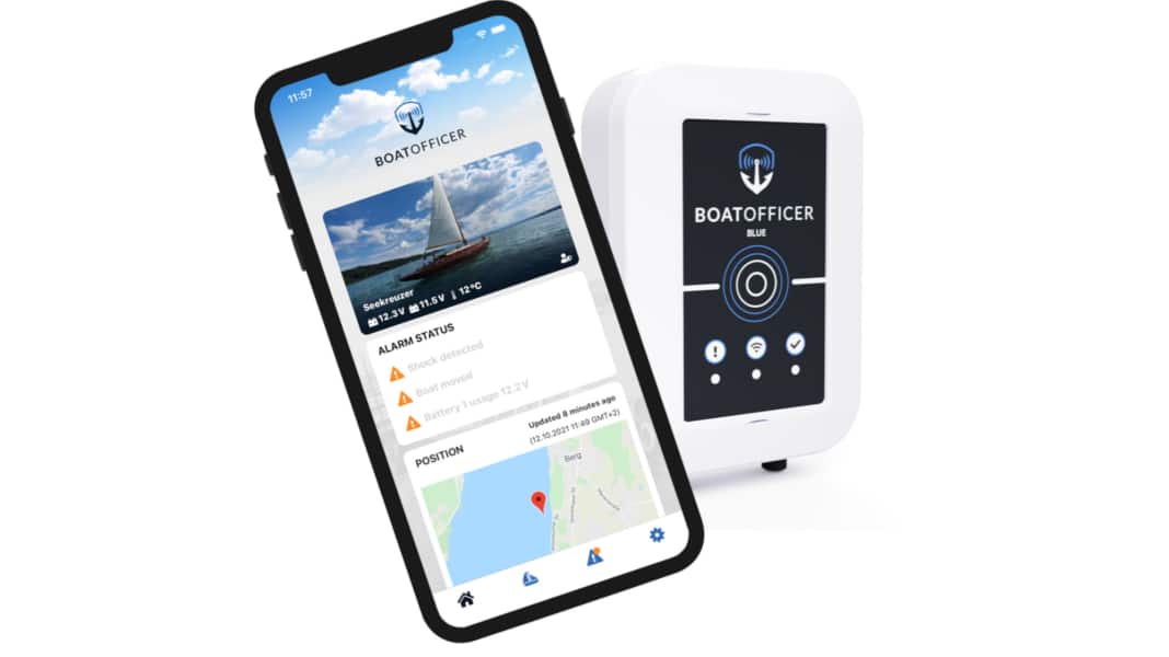 BoatOfficer Blue - Surveillance à distance, accessoires inclus