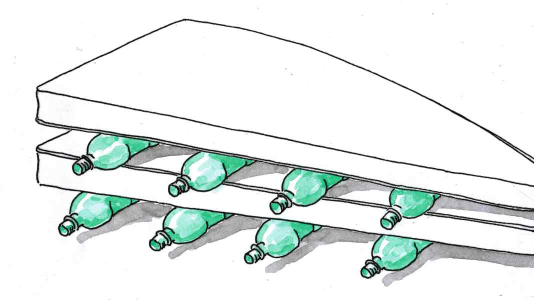 Reader tip of the week: PET bottles as inexpensive spacers