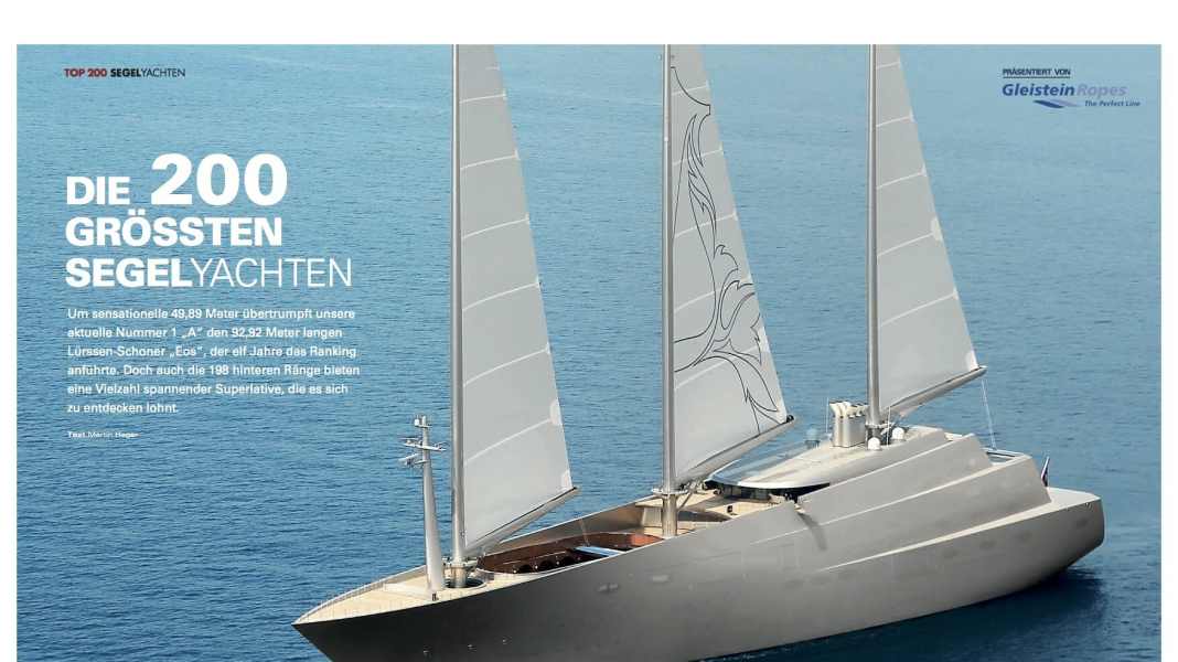 Die 200 größten Segelyachten: Jetzt im Download!