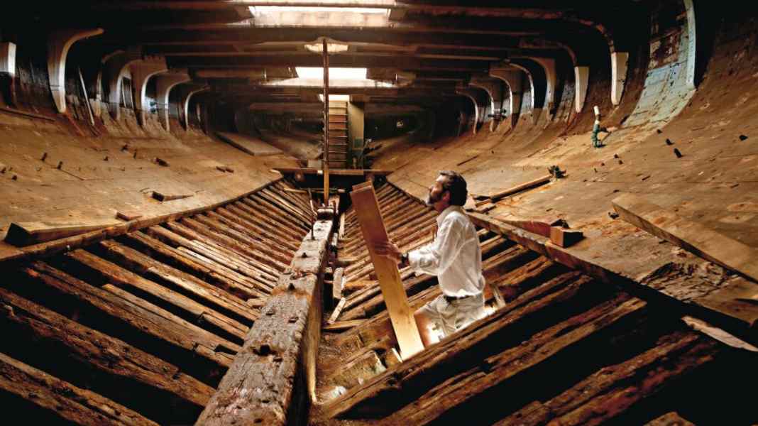 Restoration talks: Winter work on the underwater hull