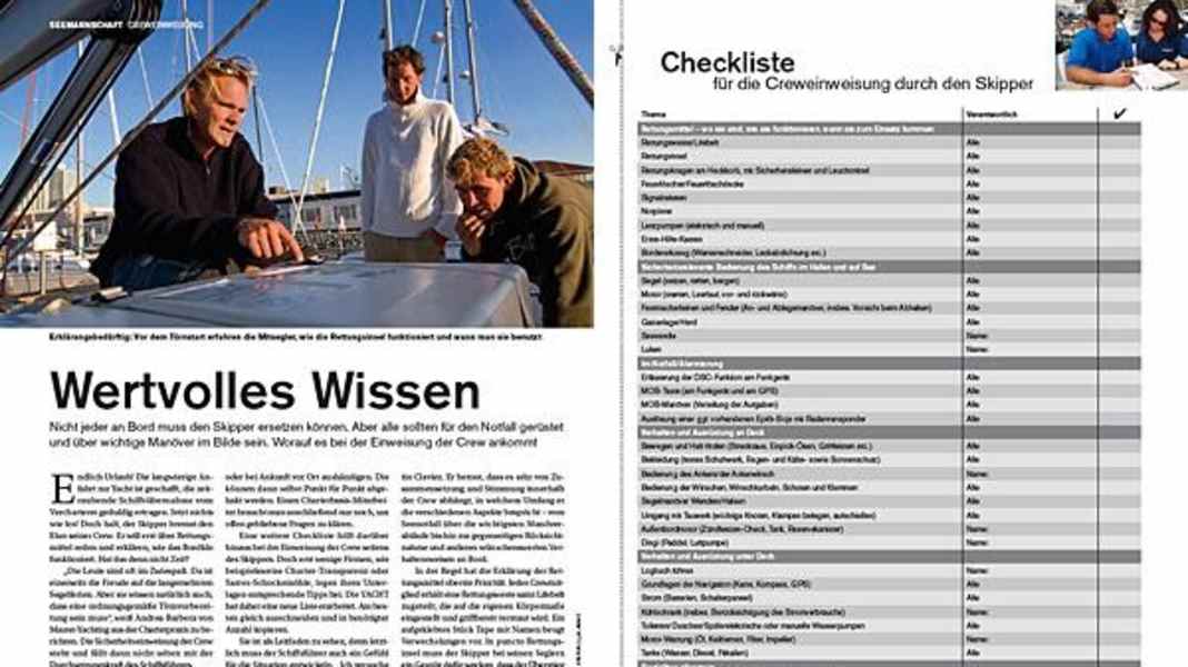 News: Optimale Törnvorbereitung