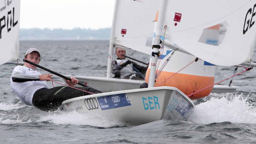 Kieler Woche: Deutsche Lasersegler im Glück