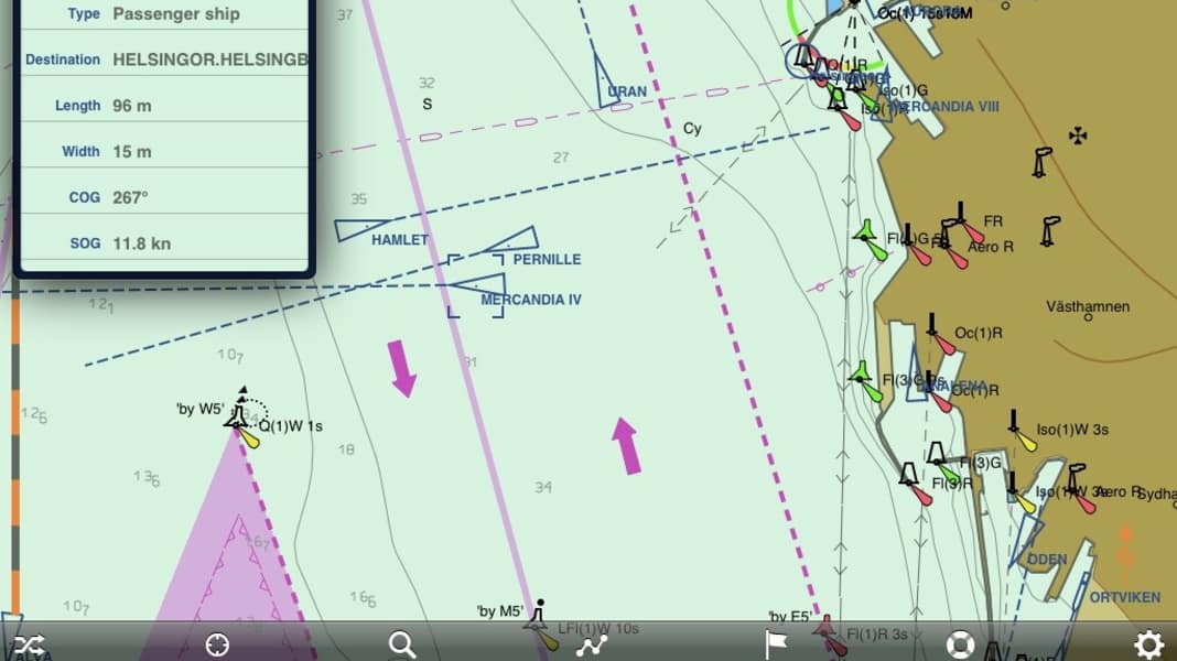 Navigation Ipad : Seapilot : cartes marines et AIS pour iPad