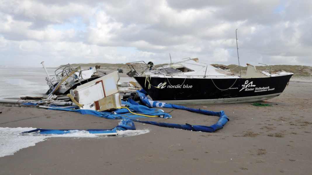Incidente: yacht tedesco si incaglia al largo di Texel