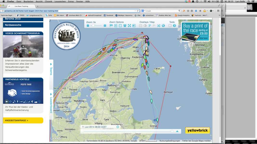 Rund Skagen: Flautenduell an der Spitze