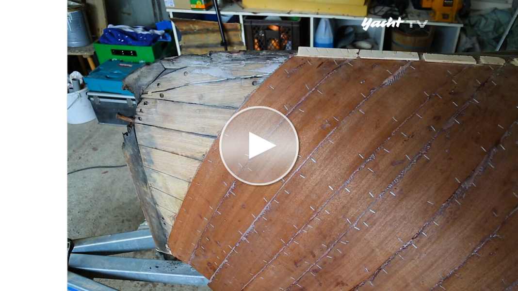 H-Jollen-Refit : placage bois au lieu de la chemise de mort
