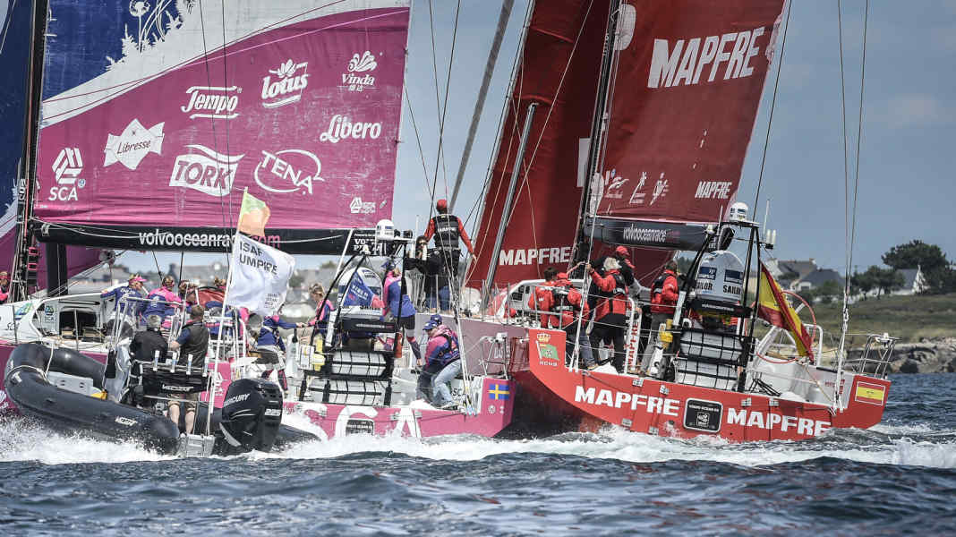 Volvo Ocean Race: Team Alvimedica gewinnt Bretagne-Krimi