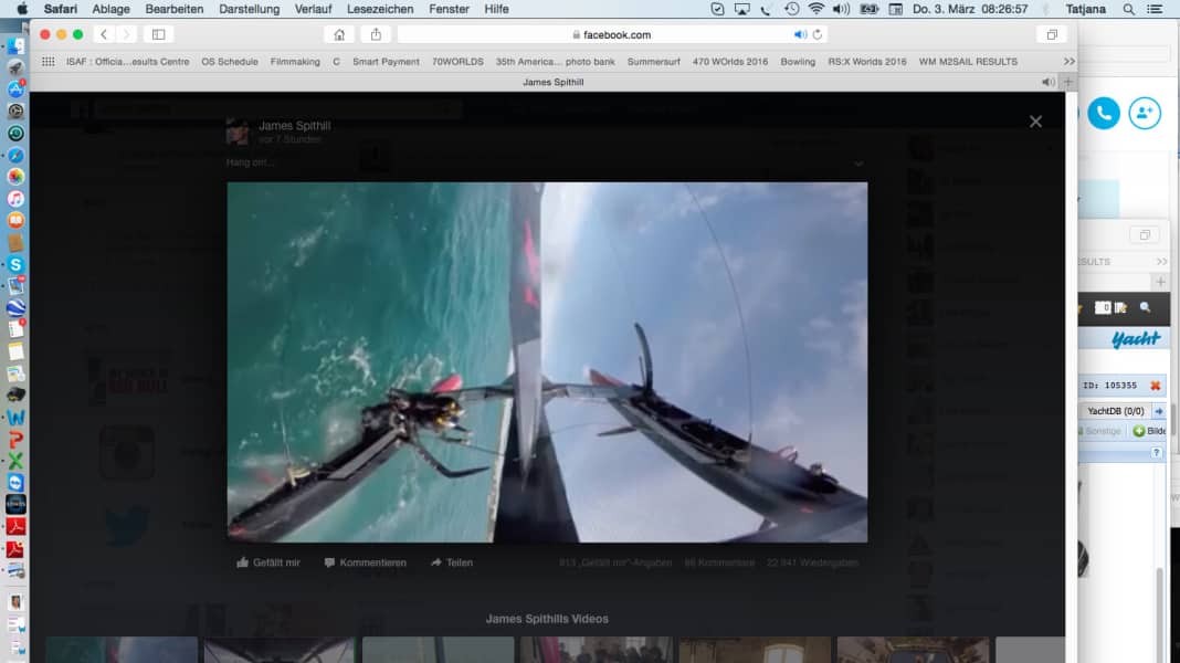 America's Cup: Cup defenders capsize in training