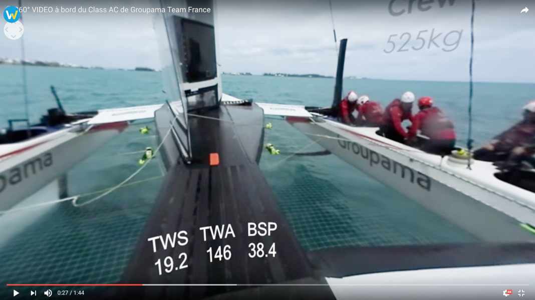 America's Cup: Wow, that's wet! On an AC 50 via 360-degree video