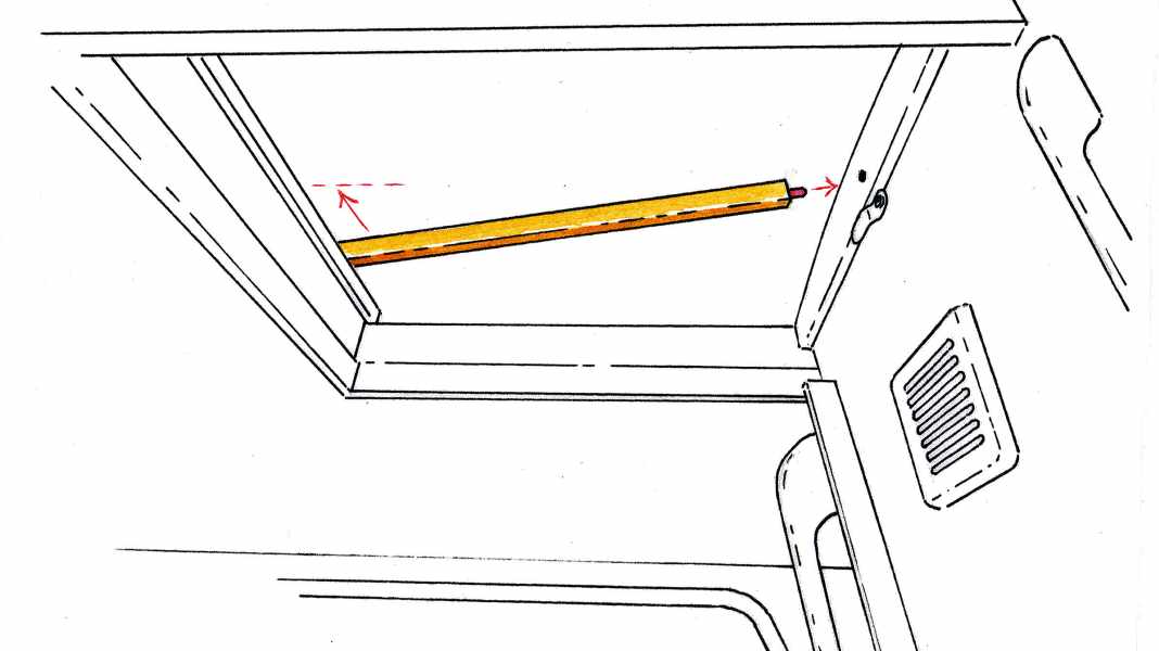 Reader tip of the week: Locking the sliding hatch from the inside