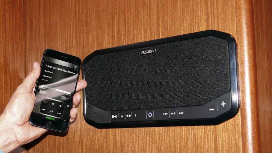 Electronics: Entertainment: Fusion radio in use on board