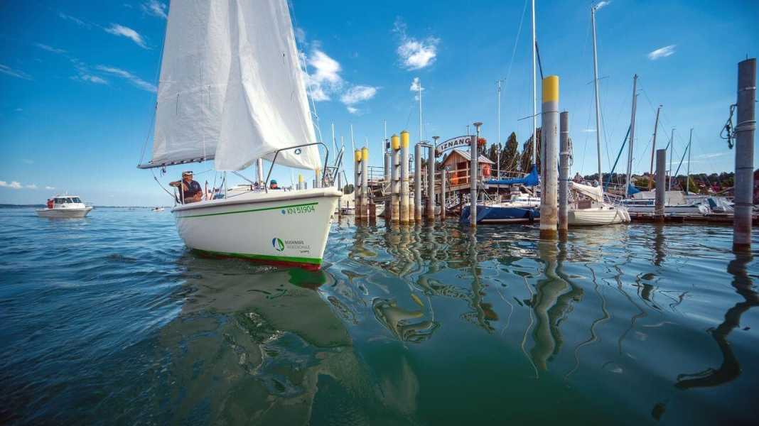 Lac de Constance : avec un petit croiseur sur l'Untersee