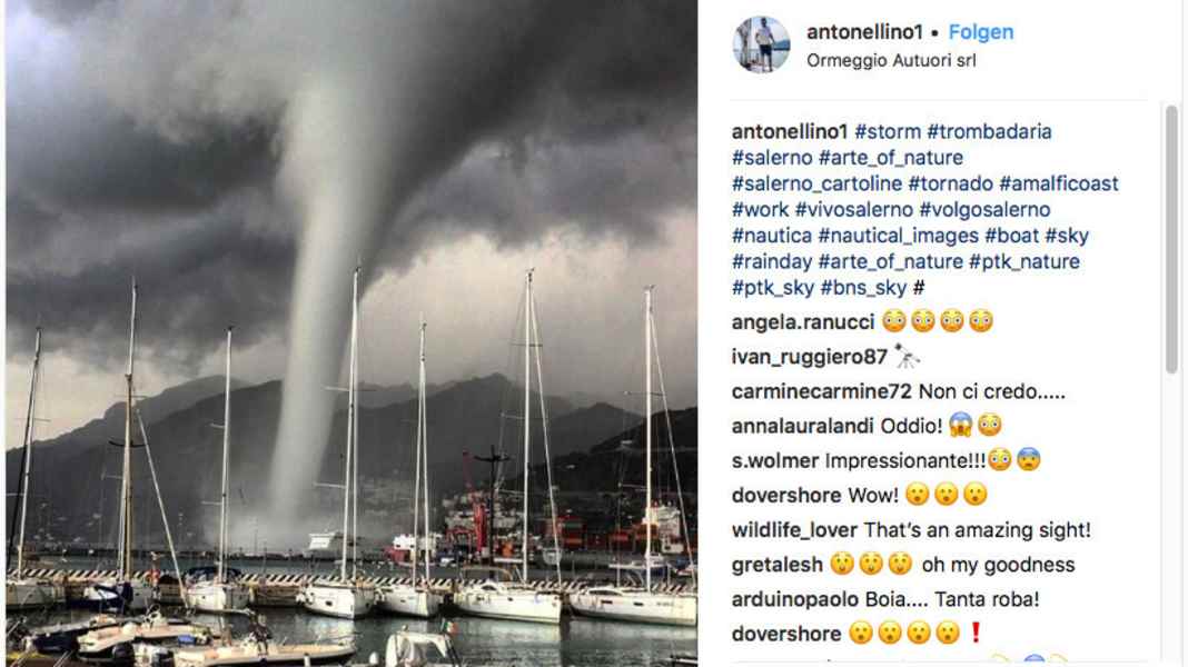 Tempeste: getti d'acqua devastano il porto turistico