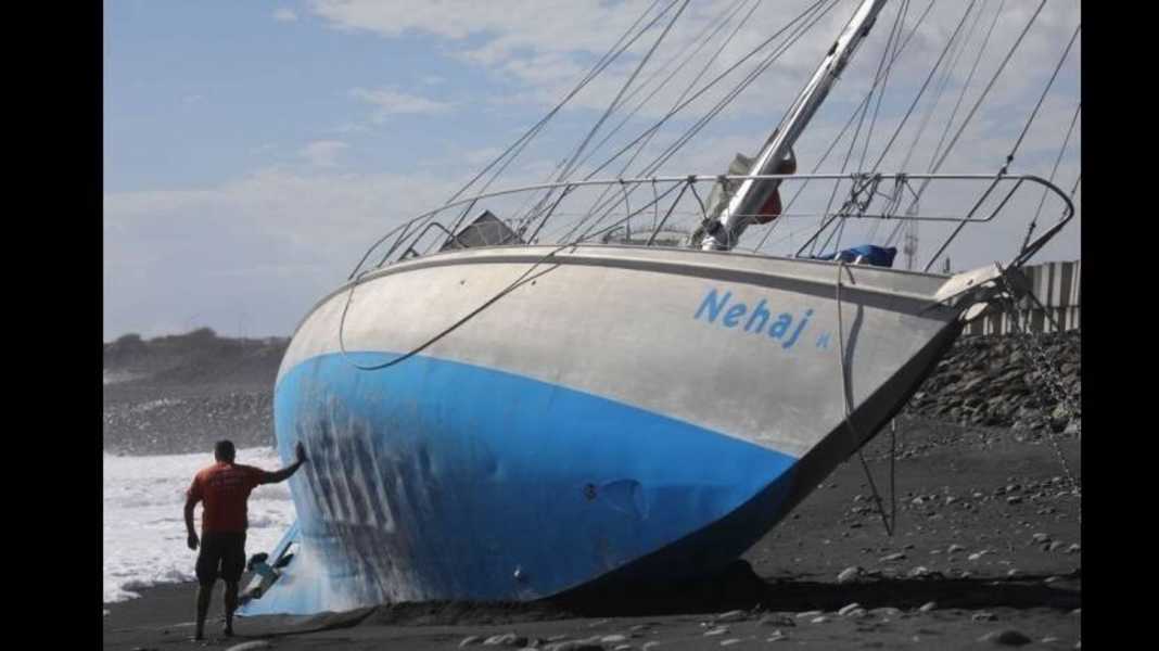 La voile longue distance : Susanne Huber-Curphey : malencontreusement échouée, mais sauvée