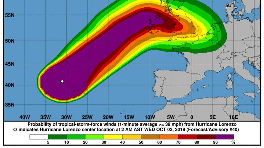 Ouragan : Mise à jour sur les Açores : "Lorenzo" dévaste les îles occidentales
