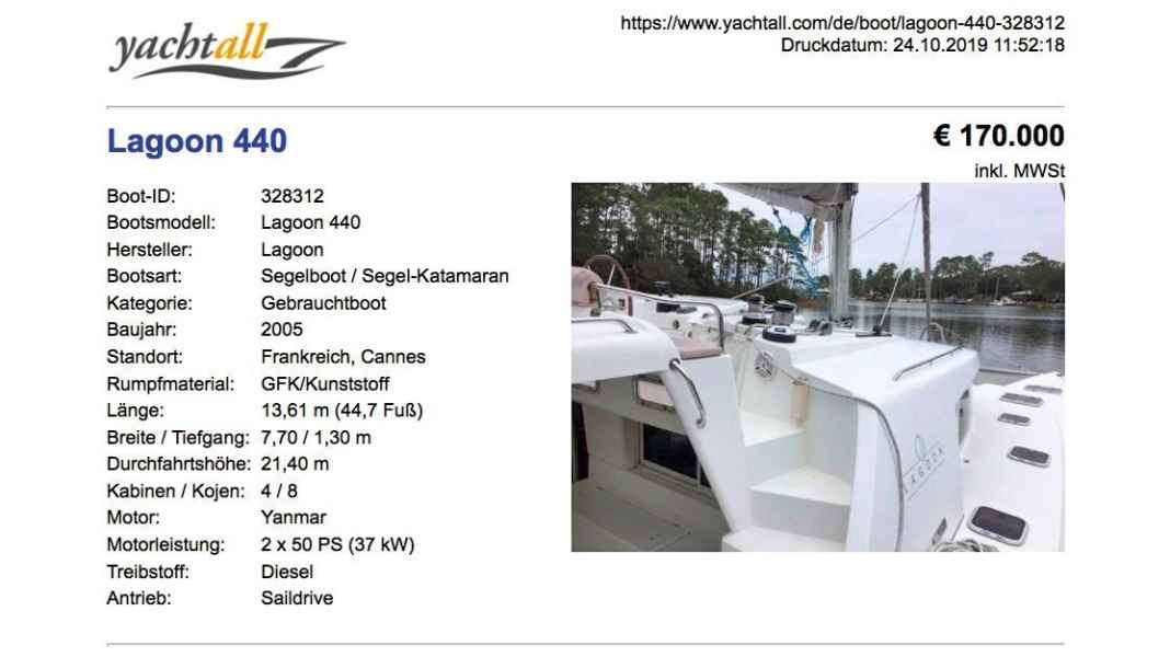 Crime: New scam when buying a yacht