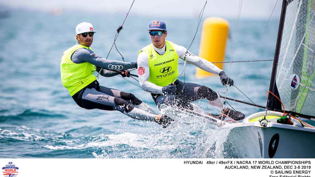 CM 49er, 49erFX et Nacra 17 : Tous les yeux sont rivés sur Auckland : deux équipes de skiff en course pour une médaille