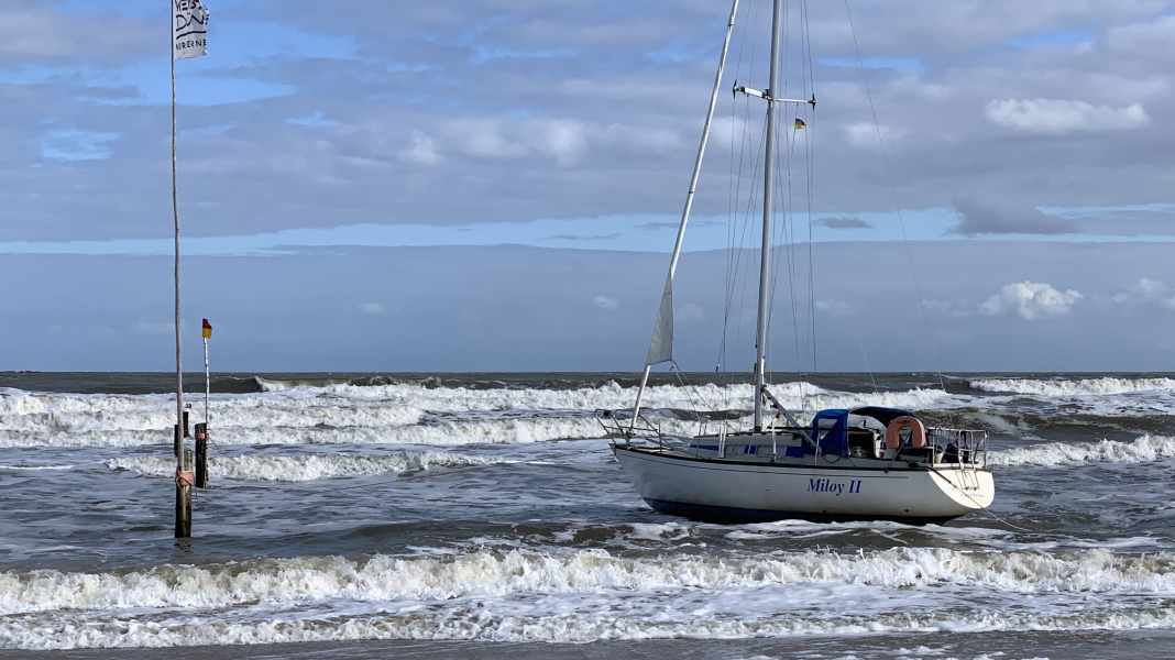 Accident: Sailing yacht stranded off Norderney