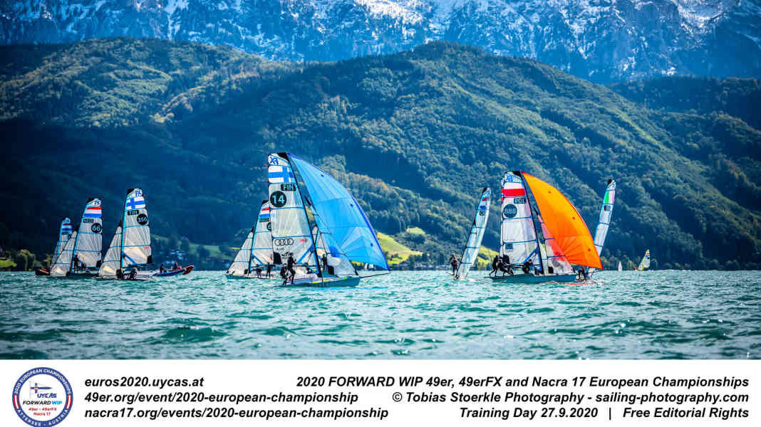 Olympic sailing: Skiff crew Lutz/Beucke dominate Attersee European Championships at half-time